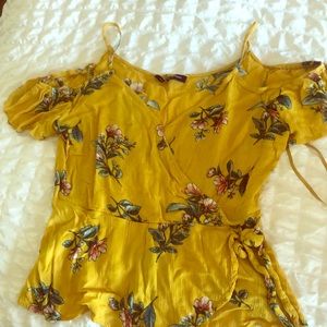 mustard color flowering top